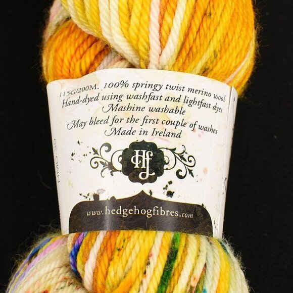 Hedgehog Fibres Merino DK Yarn 2 Skein Hand-Dyed Fool's Gold - Picture 4 of 5